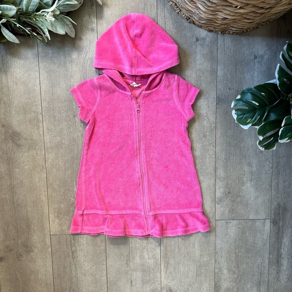 Y2K Swim Coverup Dress Terry Cloth Circo Toddler Girl Size 2T - Picture 9 of 13